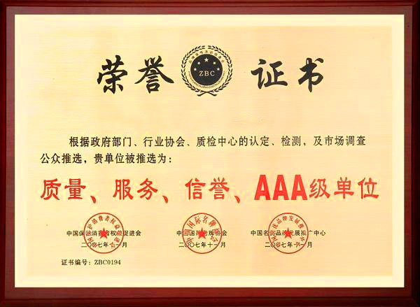 荣誉单位